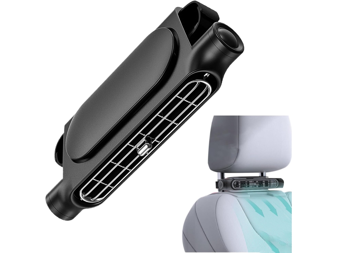 Ventilador Para Banco Traseiro De Carro, Ventilador De Resfriamento Recarregável 3