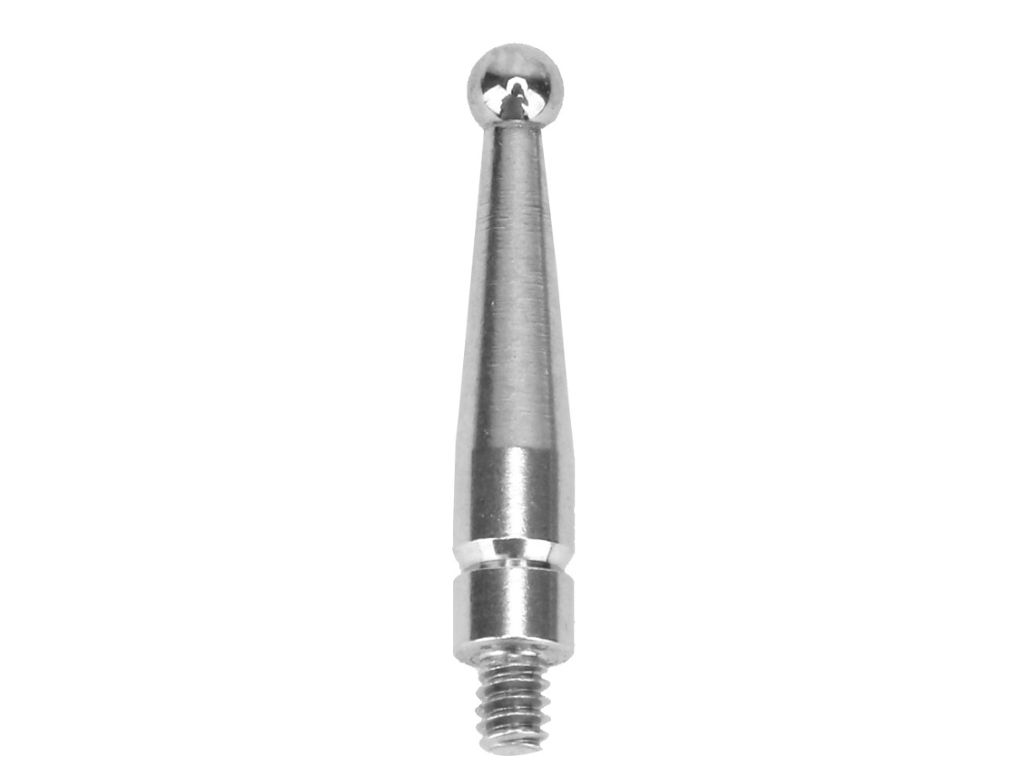 Ponteira de relógio comparador com trilho em ferradura, ponta de rubi e sonda de aço tungstênio de 1,6 mm
