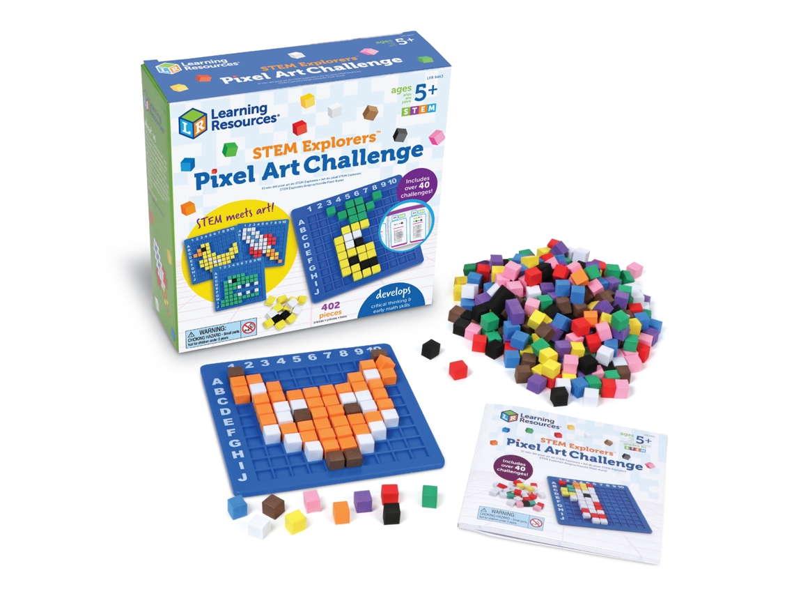 Brinquedos Stem De Arte Pixel Da Learning Resources Conjunto Desafio De Arte Pixel