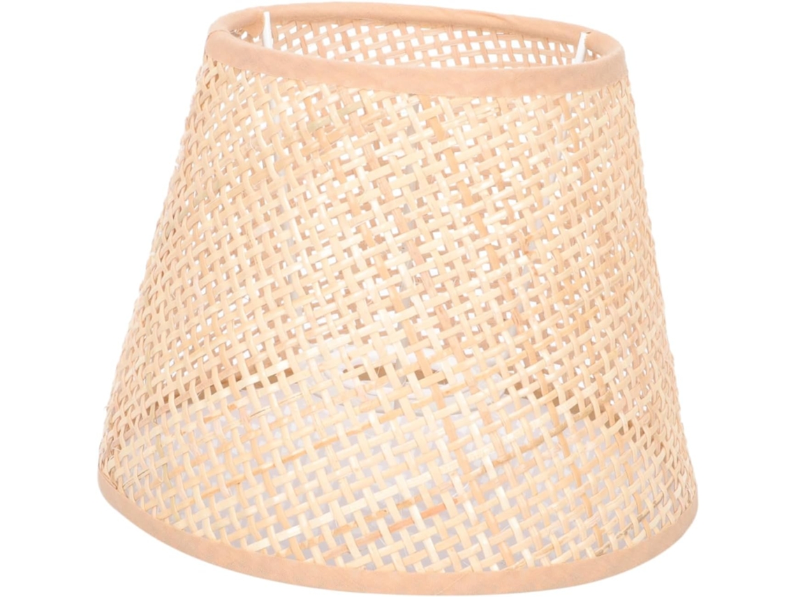 Abajur De Mesa Em Rattan Trançado À Mão, Com Luz Natural Simples E Protetora.