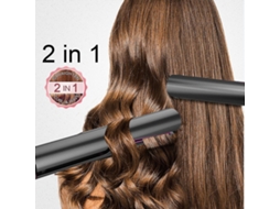 Prancha Alisadora E Modeladora De Cachos Profissional 2 Em 1 Com Placas De Cerâmica Para Estilizar O Cabelo. Nostalgia88