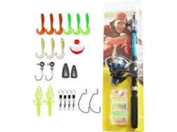 De Pesca Telescópica, Vara De Pesca Leve E Portátil, Equipamento De Pesca Para Iniciantes. Gokoco