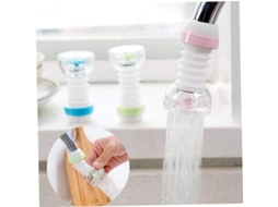 2026 adaptador Flexível para Torneira, Economia de Água, Rotação 360°, Acessório para Cozinha, Material Pp+pvc, Cor Rosa