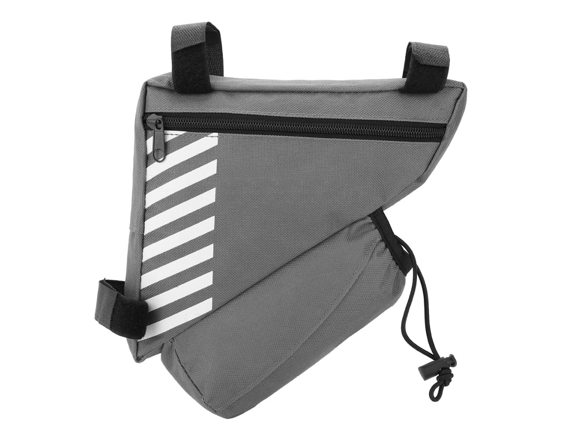 Bolsa Triangular Para Hervidor De Bicicleta, Soporte Para Tubo Delantero, Cuadro, Alforjas, Accesorios (gris)