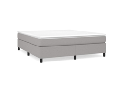 Box Spring Bed, Box Spring Beds Vidaxl Cinzeto Tecido (180 X 200 Cm)