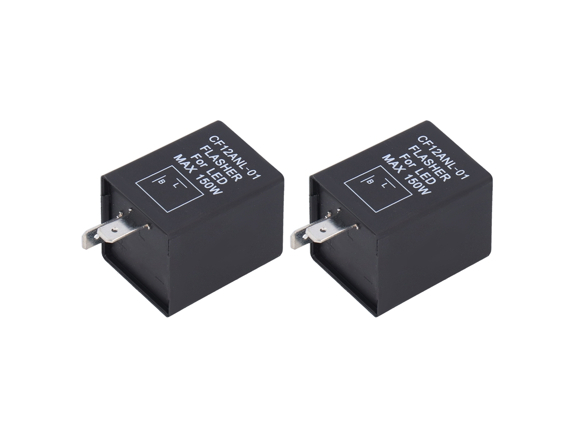 Laxiscreed Relé Eletrônico De 2 Pinos Para Leds Automotivos Dc12v, Normalmente Aberto
