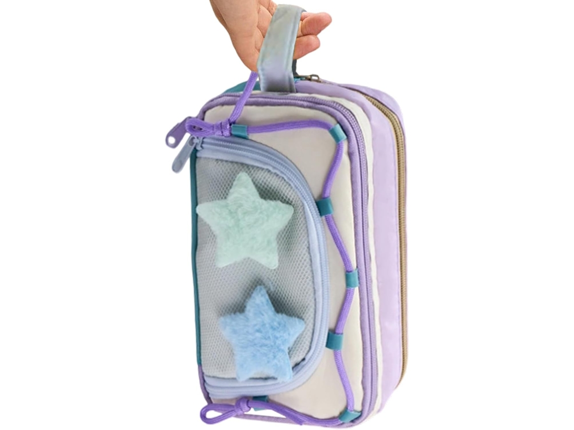 Caneta, para Material Escolar, Bolsa Organizadora de Grande Capacidade CHABERLU