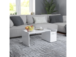 Vidaxl Mesa De Centro 90x45x35 Cm Derivados De Madeira Branco