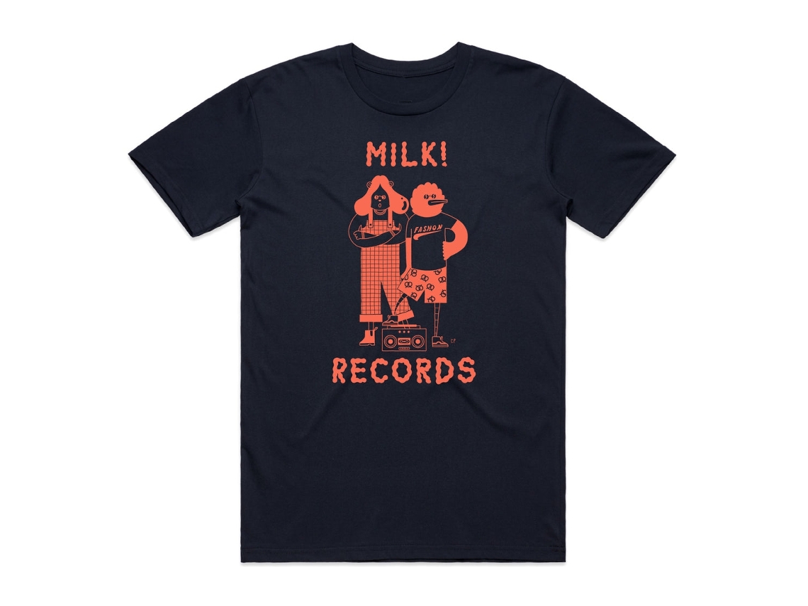 Courtney Barnett Milk Records Navy T shirt ROCKINSTONE Unisex Adults Best Sellers Size:xl