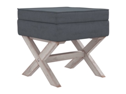 Storage Stool, Storage Stools Vidaxl Cinzeto Veludo (45 X 45 X 49 Cm)