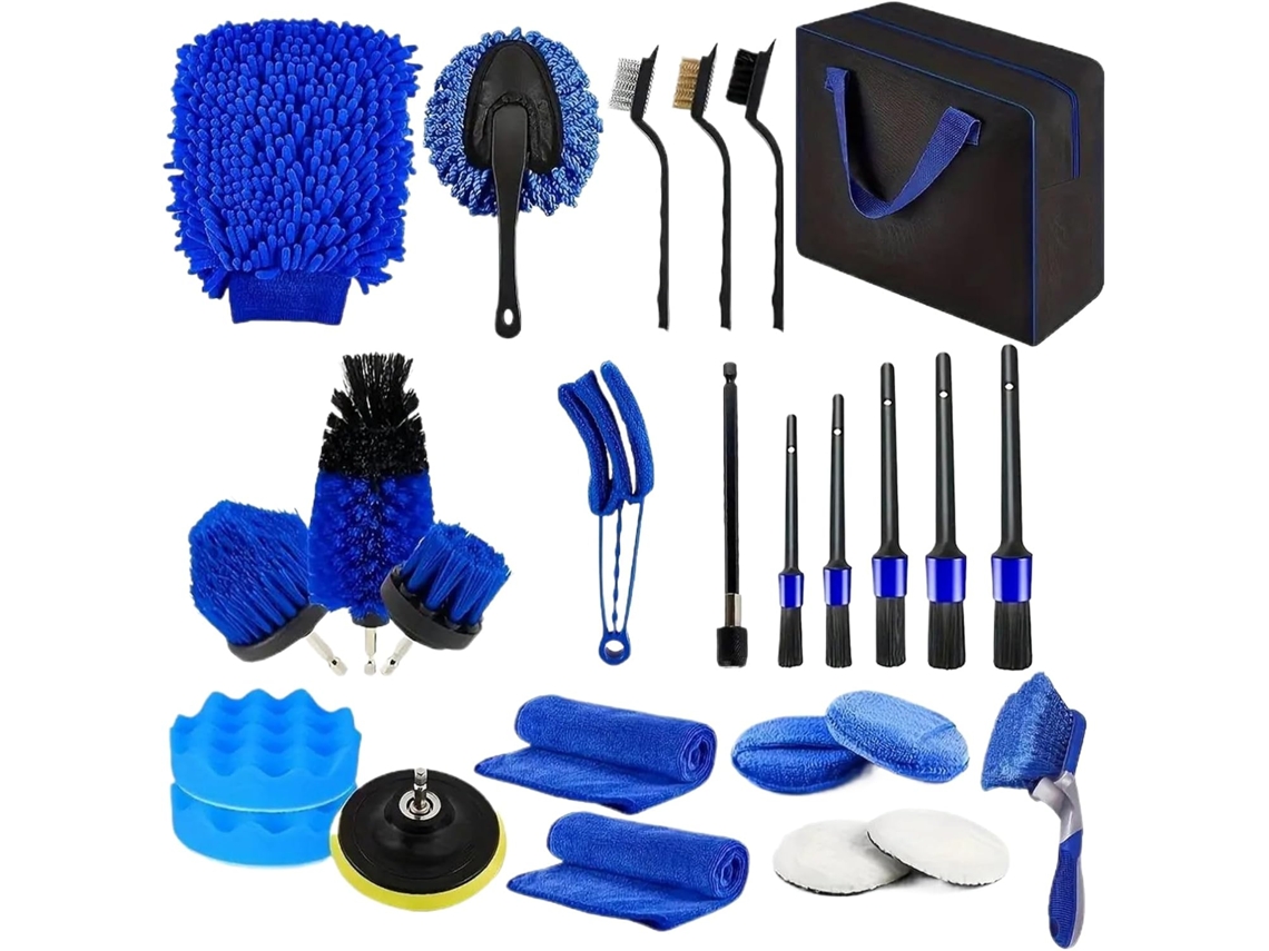 Kit de lavagem de carros ergonômico e reutilizável, com interior resistente a rasgos.