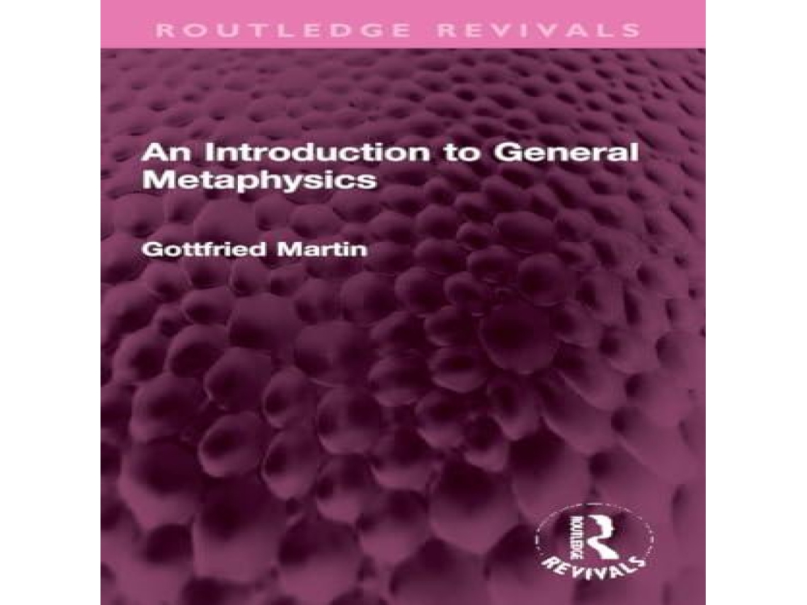 Livro Introduction to General Metaphysics de Gottfried Martin (Inglês)