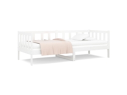 Sofá cama em Madeira de Pinho Maciça Branco MAISON EXCLUSIVE (90x190 cm)