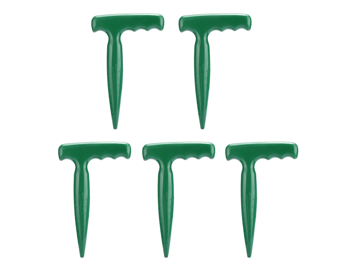 Punção de Solo Primerox 5pcs ferramenta de jardim para cava buracos transplante plantio semeadura
