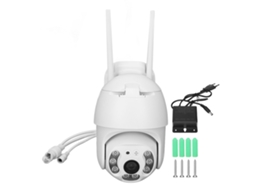 Câmera IP66 Impermeável Indoor Outdoor PTZ com Luz LED HD | S/MARCA