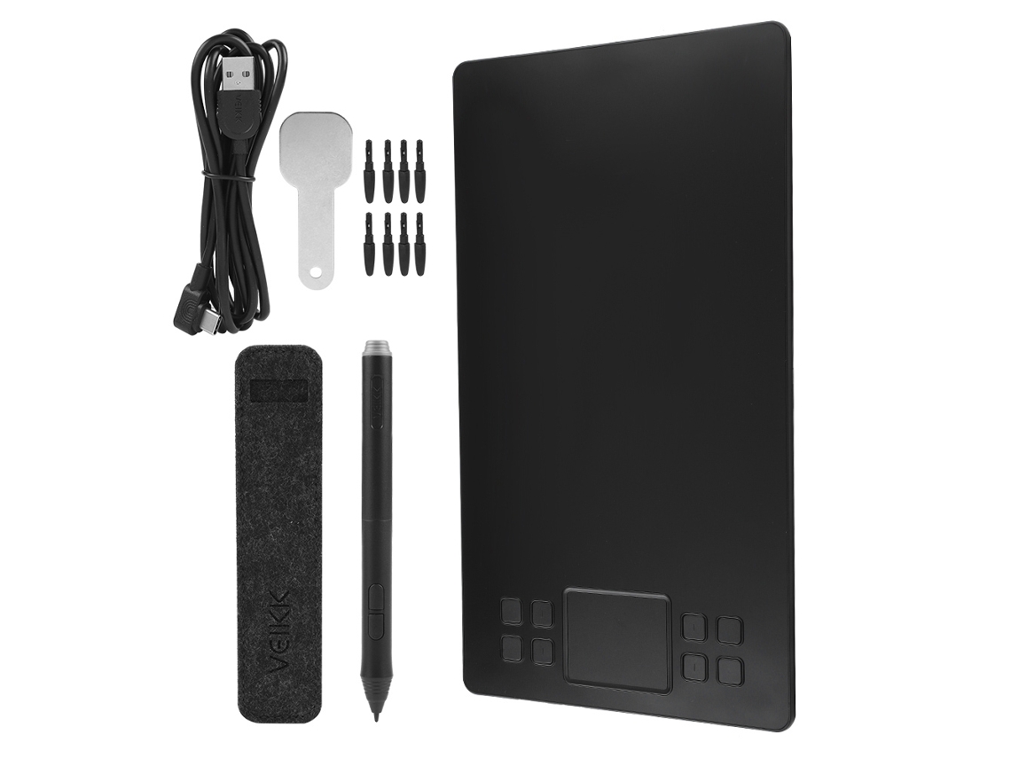 Tablet De Desenho Digital Sem Fio Com 10*6 Polegadas Para Dedão E Dedo Simples E Duplo