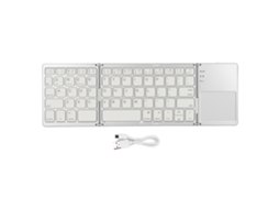 Teclado Bluetooth Dobrável, Triplo Com Touchpad, Teclado Sem Fio Portátil