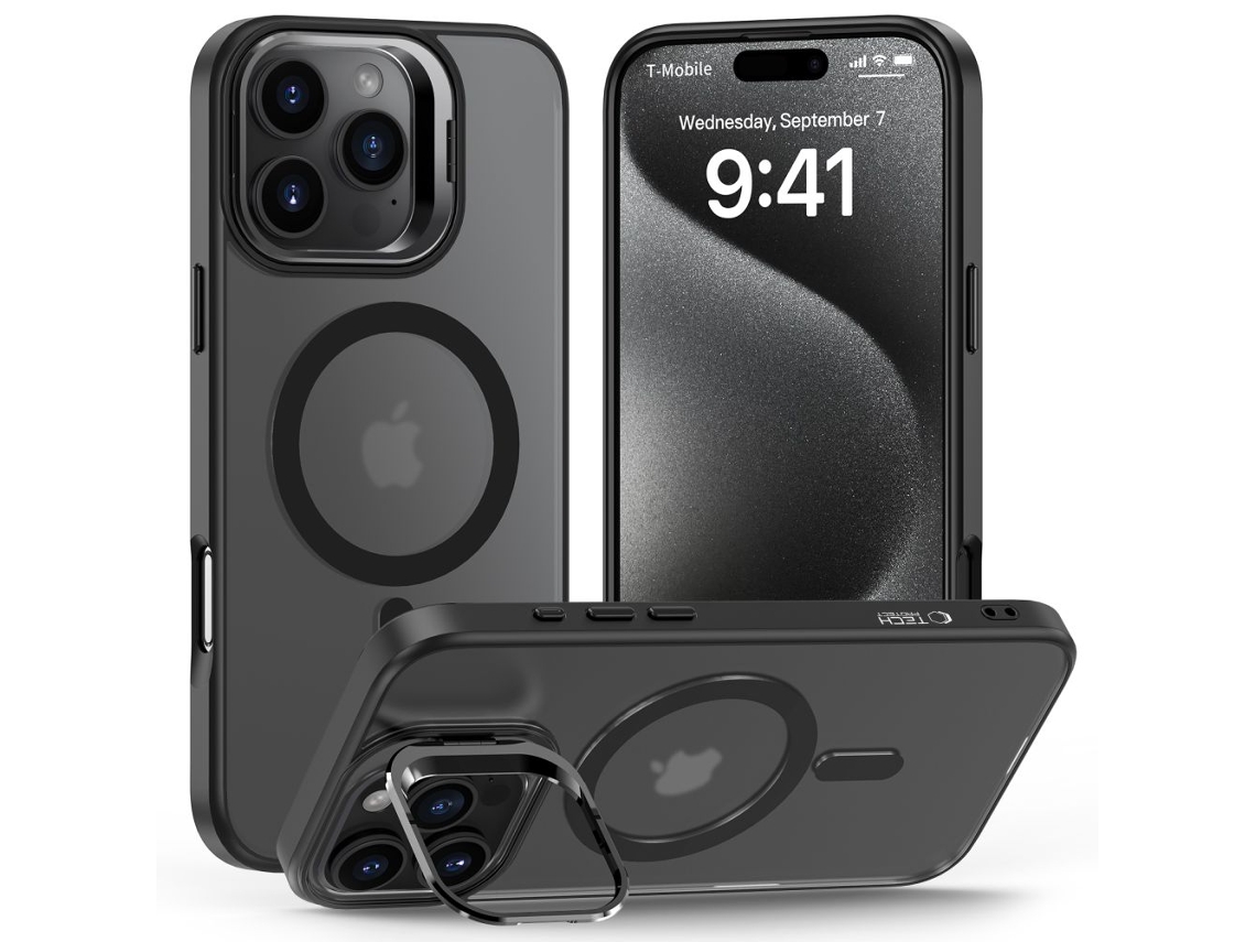 TECH PROTECT Magstand Magsafe Iphone 16 Pro Preto Mate