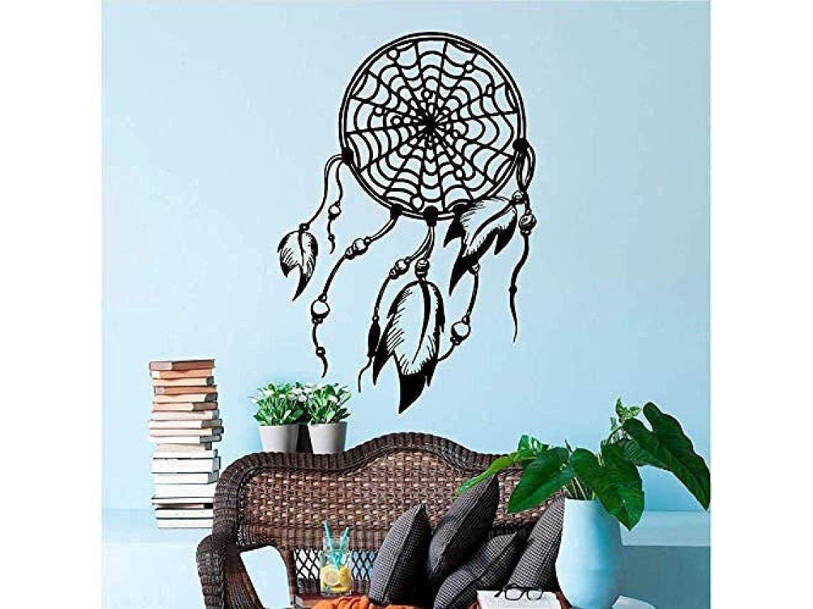 Adesivos De Pluma Criativa Muraux Decoração De Maison Arte Adesivos Muraux Salão Quarto Decoração Mural Mural 57*84 Cm