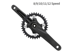 Coroa de Bicicleta Mali 170mm Alumínio 32/34/36/38t 104bcd para MTB