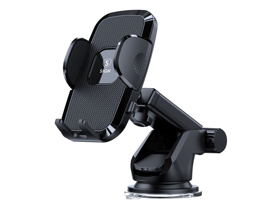 Suporte Para Celular Sign Com Ventosa - Preto