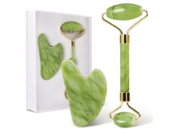 Conjunto De Ferramentas Faciais Gua Sha E Rolo De Jade Para Cuidados Com A Pele Reduz O Inchaço E Melhora As Rugas Ferramenta Guasha Para Bestvite