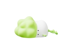 Luz Noturna de Repolho Silicone 3 Níveis Ajuste Lâmpada Infantil Verde Quente