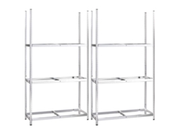 Conjunto 1 Tire Rack, Tire Racks Vidaxl Prateado Aço (110 X 40 X 200 Cm)