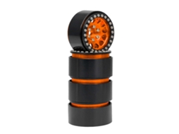 Kit De 4 Aros De Roda Beadlock 1.9 Da Laxiscreed Para Veículos Rc