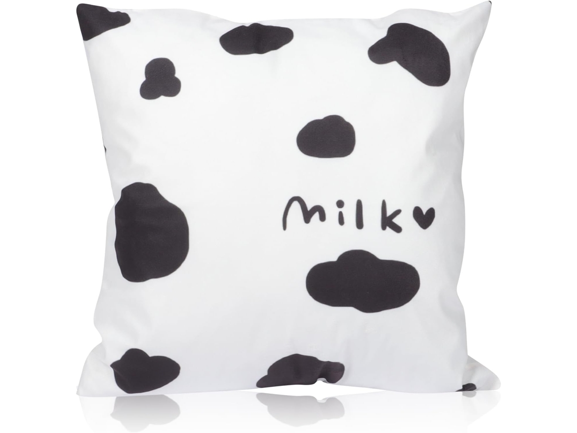 Capa de Almofada Algodão com Estampa Vaca. Decorativa para Casa em Estilo Simples. Confortável e CHABERLU