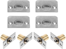 Fecho De Esfera Ajustável Para Porta Com Design Invisível, Conjunto De 4 Peças Em Aço Inoxidável E Função Fechamento