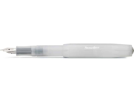 Caneta de Tinta Permanente KAWECO Frosted Sport Transparente (Fino - Azul)