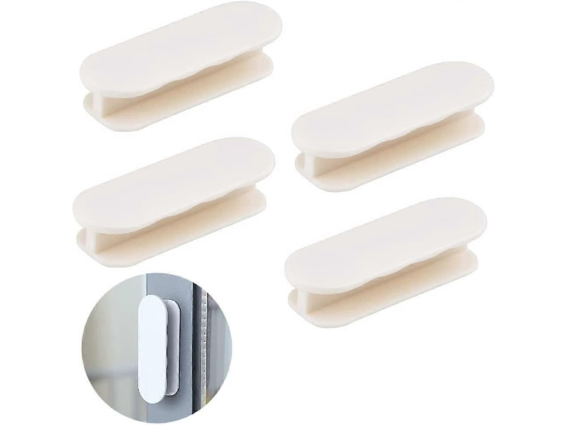 4 Manga Autoadhesiva para Ventanas, Puertas Deslizantes Y Armarios, Manijas Sin Taladro de Plástico Abs Duradero