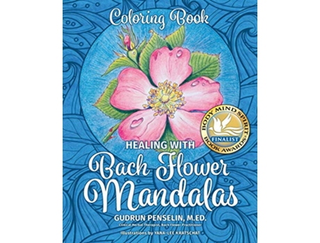 Livro Healing with Bach Flower Mandalas Coloring Book de Gudrun Penselin (Inglês)