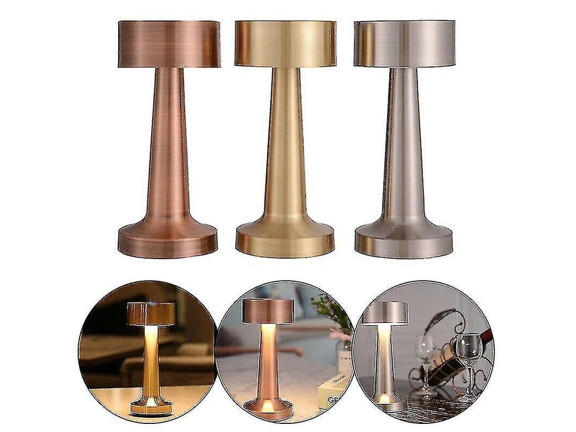 Lâmpada De Mesa Led Recarregável Com Sensor Touch 3 Níveis De Iluminação Bateria 1800mah Usb Pesas Lâmina