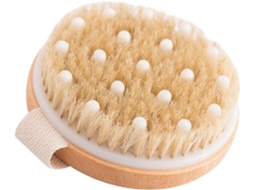 Escova De Banho Esfoliante Madeira Homoyoyo 11x11 Cm, Escova Sem Cabo, Unissex, Escova Corporal Para Uso Diário