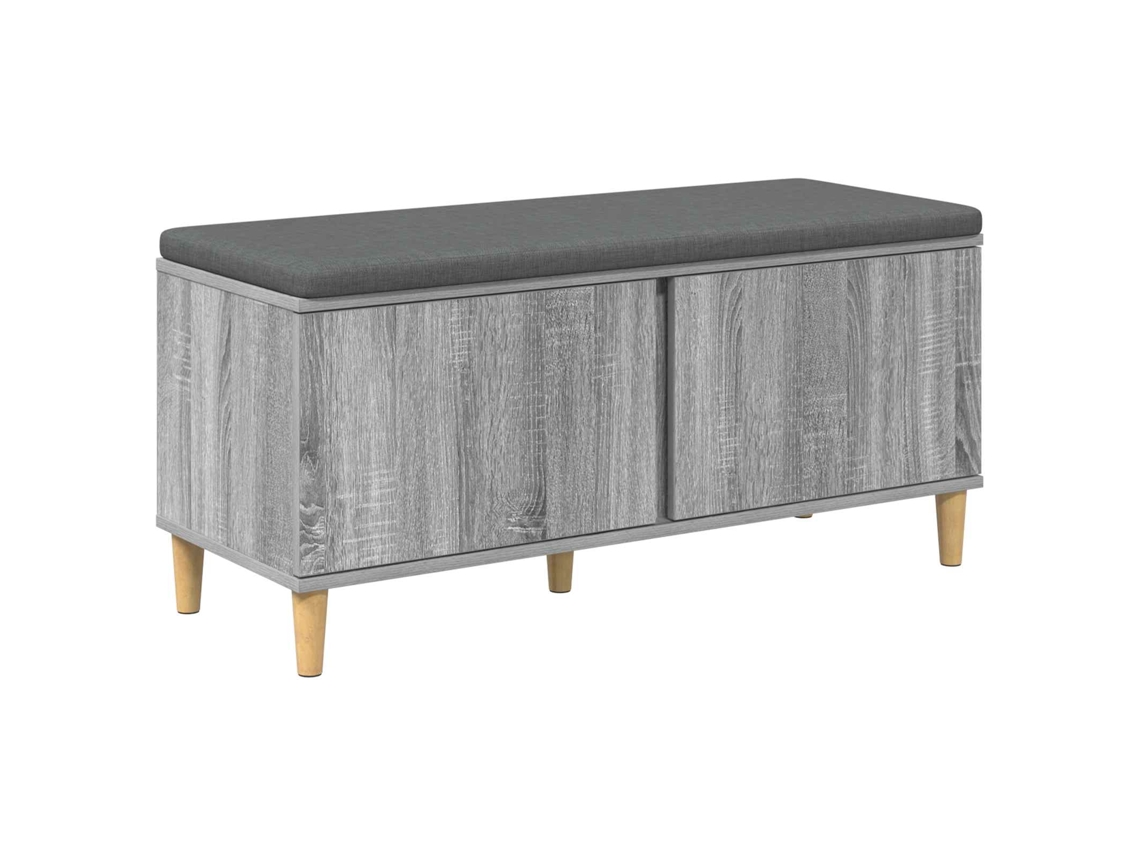 Banco de Hall com Almofada Cinza Sonoma 60x38x46 cm MAISON EXCLUSIVE