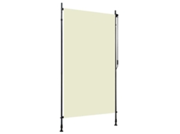 Vidaxl Estore De Rolo Para Exterior 120x270 Cm Creme