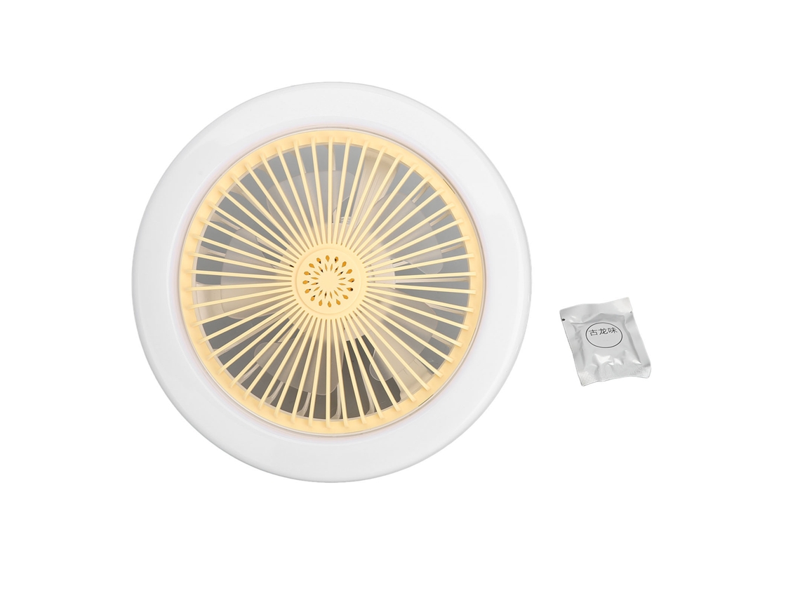 Lâmpada Ventilador Aromaterapia 3 em 1 Base E27 para Quarto Sala