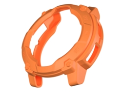 Capa Para Garmin Instinct 3 Solar 45mm, Resistente A Quedas E Impactos, Tpu Macio Laranja Hexinyigjly