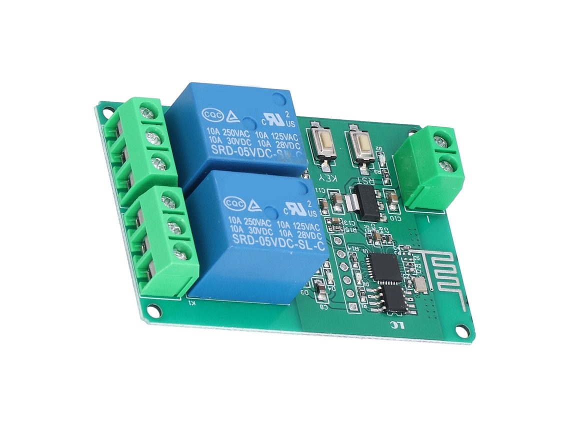 Laxiscreed Módulo Relé Wifi Sem Fios Para Controlo Remoto De Interruptores Duplos