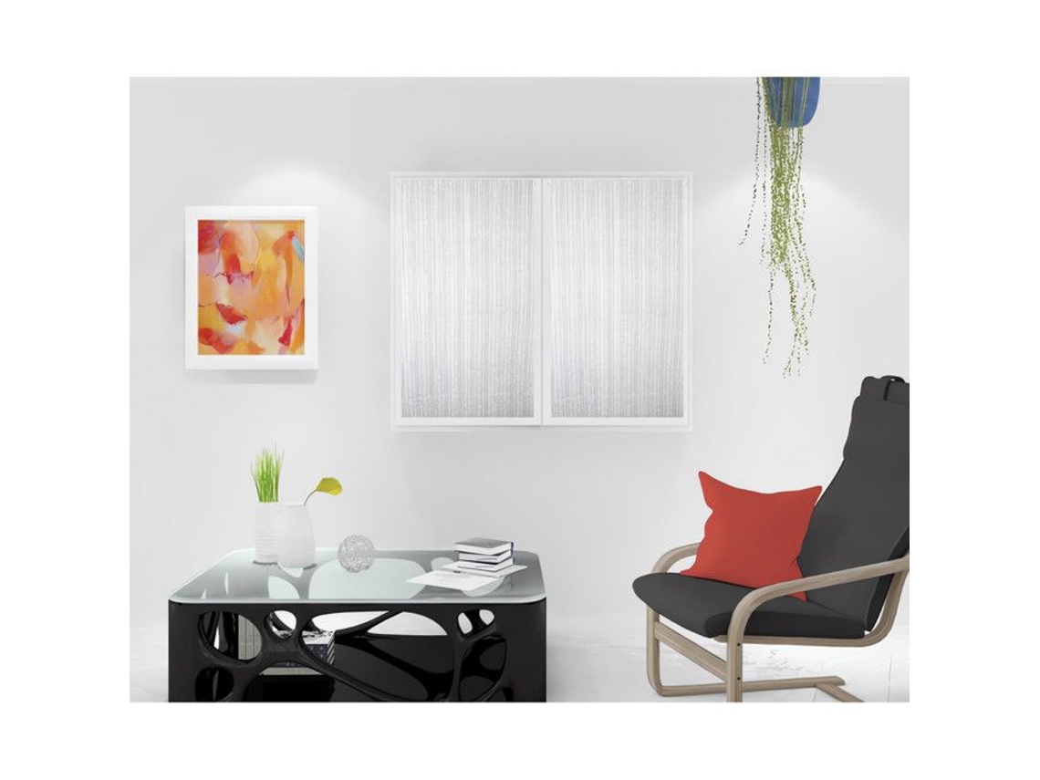Soleil D'ocre Par De Cortinas Maélis - 45x90 Cm - Branco E Cinza