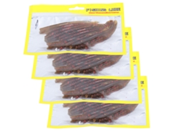 Isca Terraplaneta Silicone Artificial 4 Unidades