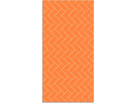 Tapete HOME & LIVING Mosaico de Tijolos (Laranja - 120x160 cm - Vinil)