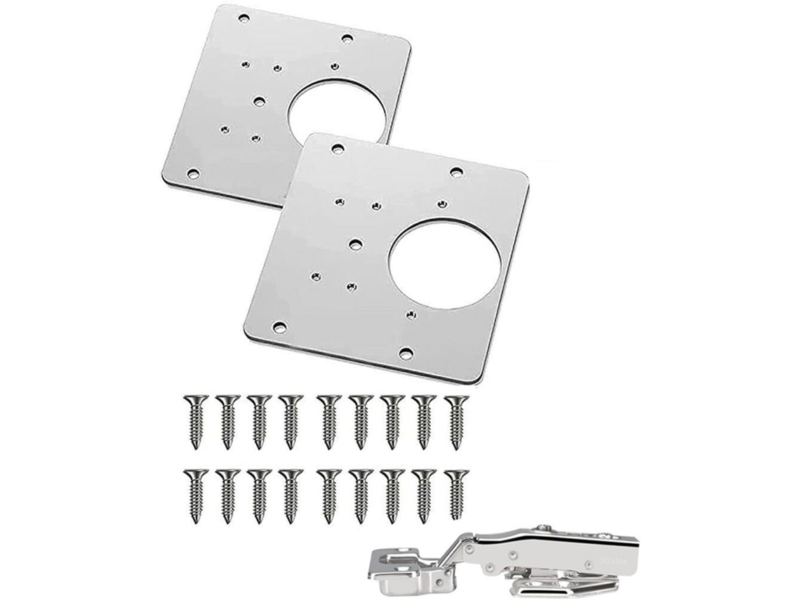 Placa De Reparo Dobradiça, Dobradiça De Aço Inoxidável Para Porta Armário, Amortecedor, Dobradiça Para Móveis De Armário