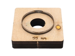 Mold De Corte De Couro Redondo Oco 55mm Aço Liga Ferramenta Diy Punching Die