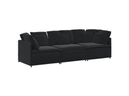 Modular Sofa, Modular Sofas Vidaxl Preto Veludo (n/a)
