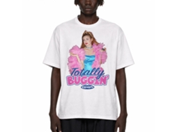 Rockinstone Clueless Totally Buggin White T-shirt Size:m