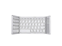 B033 Recarregável 3 dobrável 64 Teclas Bluetooth Teclado Sem Fio com Touchpad TAISHENGDA