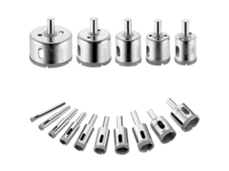 Lote de 15 brocas de diamante Fasst, para aço, vidro, cerâmica, porcelana, azulejos, mármore, 50mm